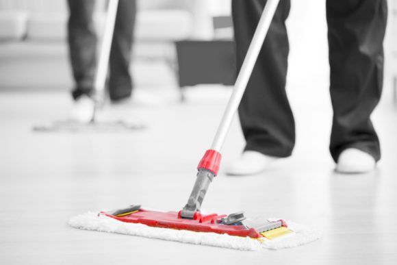 An Image of Poppies Cleaners Dusting Floor